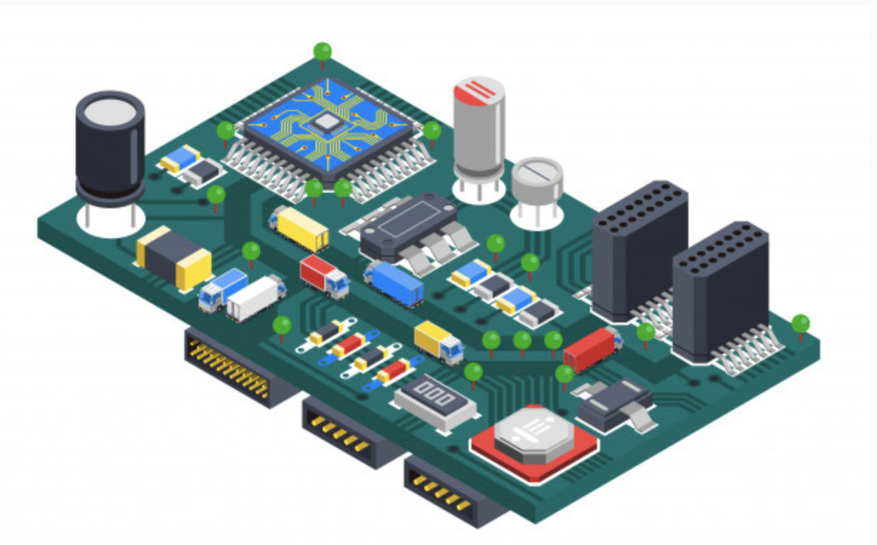 stylized PCB