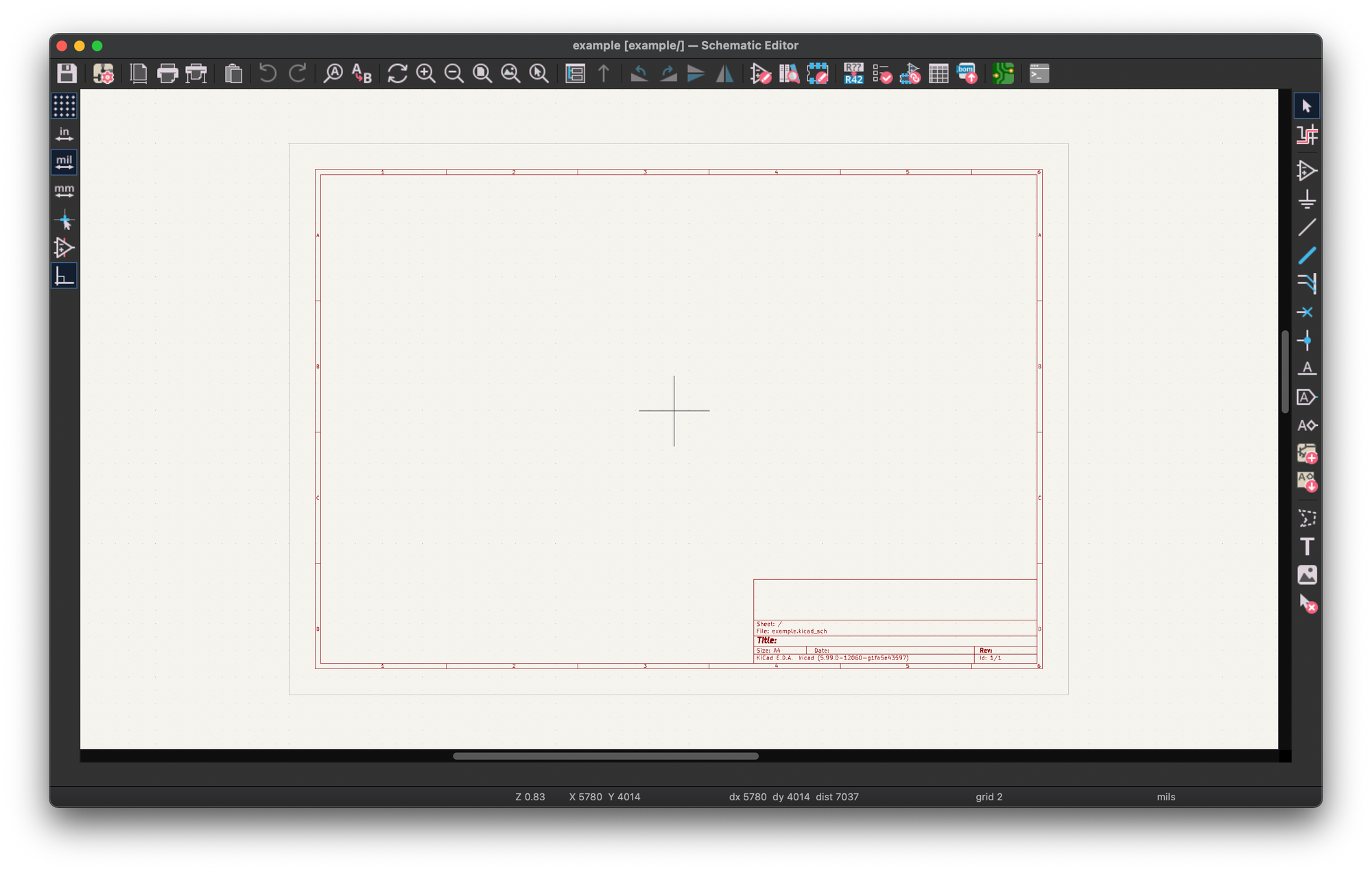 KiCad Schematic Editor